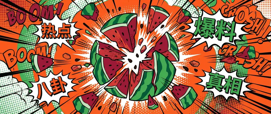 吃瓜五一 今日头瓜爆炸漫画横幅